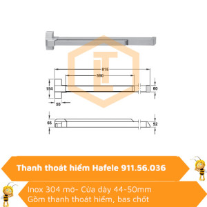 Thanh Thoát Hiểm Hafele 911.56.036