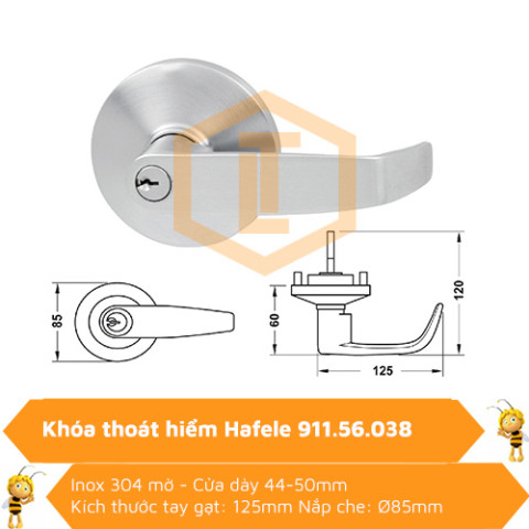 Khóa tay gạt thoat hiểm 911.56.038