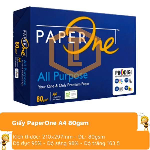 Giấy PaperOne A4 80gsm 0