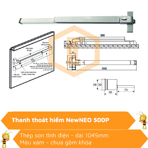 Thanh thoát hiểm NewNEO 500P 0