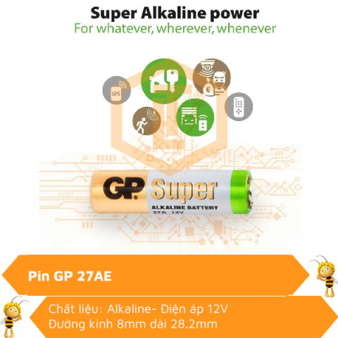 Pin 12V Alkaline GP 27AE