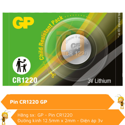 Pin Lithum GP CR1220