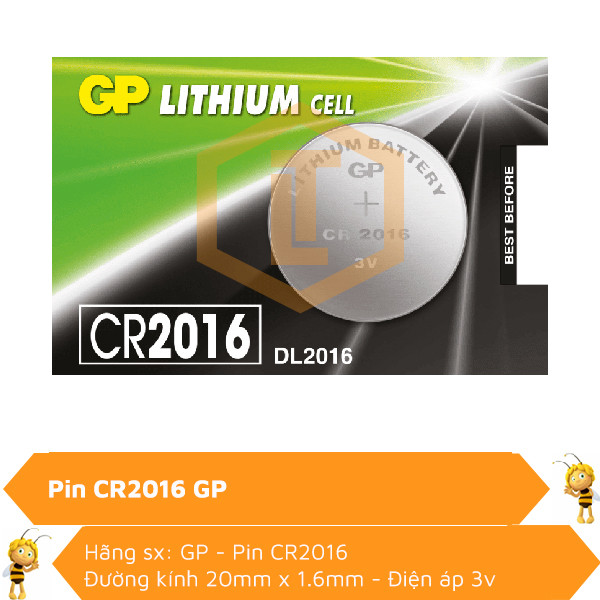 Pin Lithum GP CR2016 0