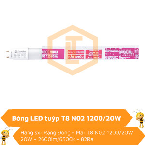 Đèn LED tuýp thủy tinh bọc nhựa T8 N02 1200/20W