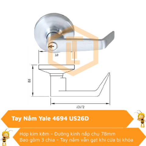 Tay Nắm Yale 4694 US26D