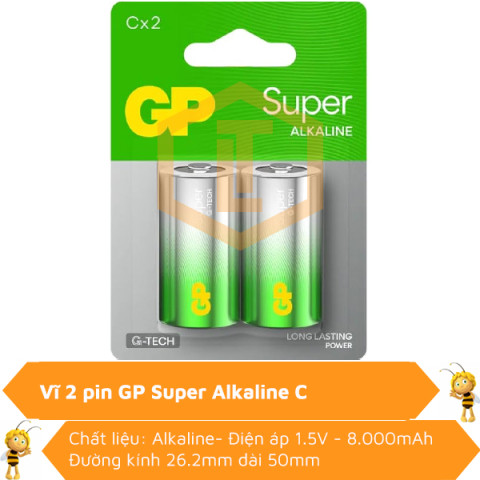 Vĩ 2 pin trung Alkaline C