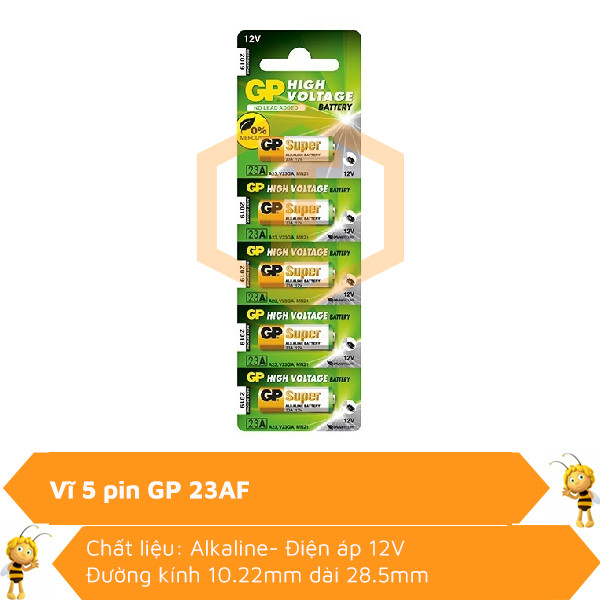 Vĩ 5 pin 12V Alkaline GP 23AE 0