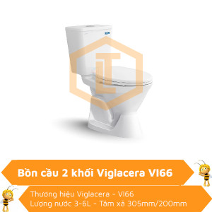 Bồn cầu 2 khối Viglacera VI66