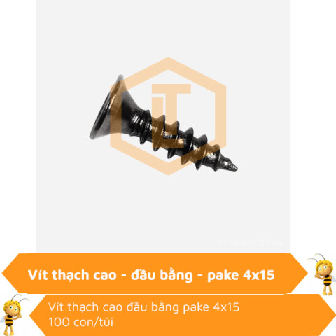 Vít thạch cao bằng pake 4x15mm