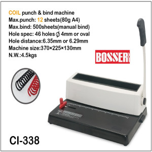 Máy đóng lò xo xoăn ốc BOSSER CI-338