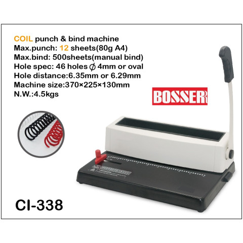 Máy đóng lò xo xoăn ốc BOSSER CI-338