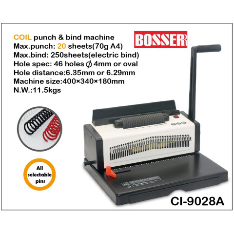 Máy đóng lò xo xoắn ốc BOSSER CI-9028A