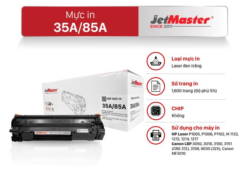 Hộp mực in JetMaster 35A/85A 0