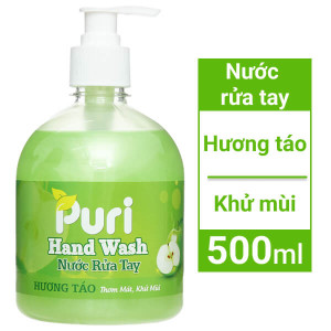 Nước rửa tay Puri hương táo chai 500ml