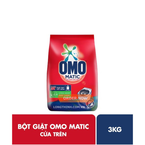 [HCM]Bột giặt OMO Matic cửa trên 3kg