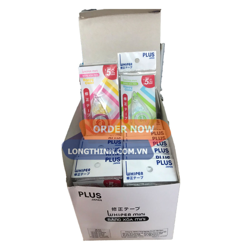 Hộp 20 bút xóa kéo mini Plus WH-505P 5mm x 7m 0