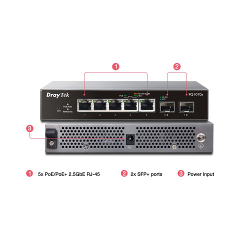Thiết bị chuyển mạch DrayTek VigorSwitch PQ1070x