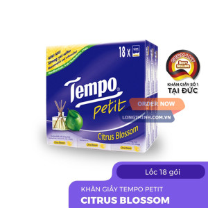 Lốc 18 gói khăn giấy Tempo Chanh sả