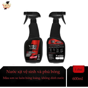 Nước xịt vệ sinh và phủ bóng sơn xe President\'s WaxOne 600ml