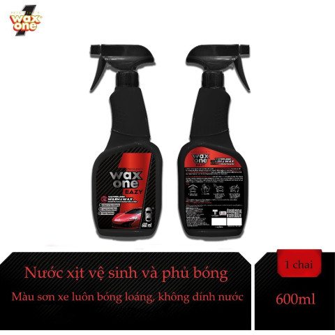 Nước xịt vệ sinh và phủ bóng sơn xe President\'s WaxOne 600ml