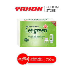 Khăn Giấy Đa Năng 10*21cm LET-GREEN 700 Tờ