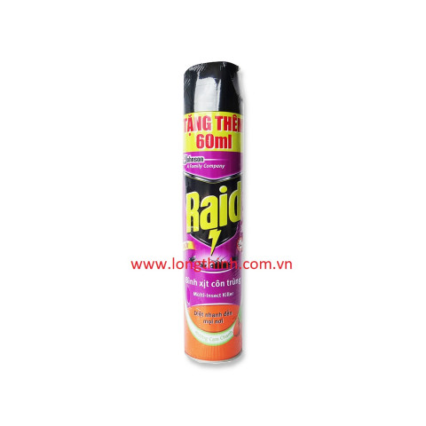 Xịt côn trùng Raid hương Cam Chanh 660ml