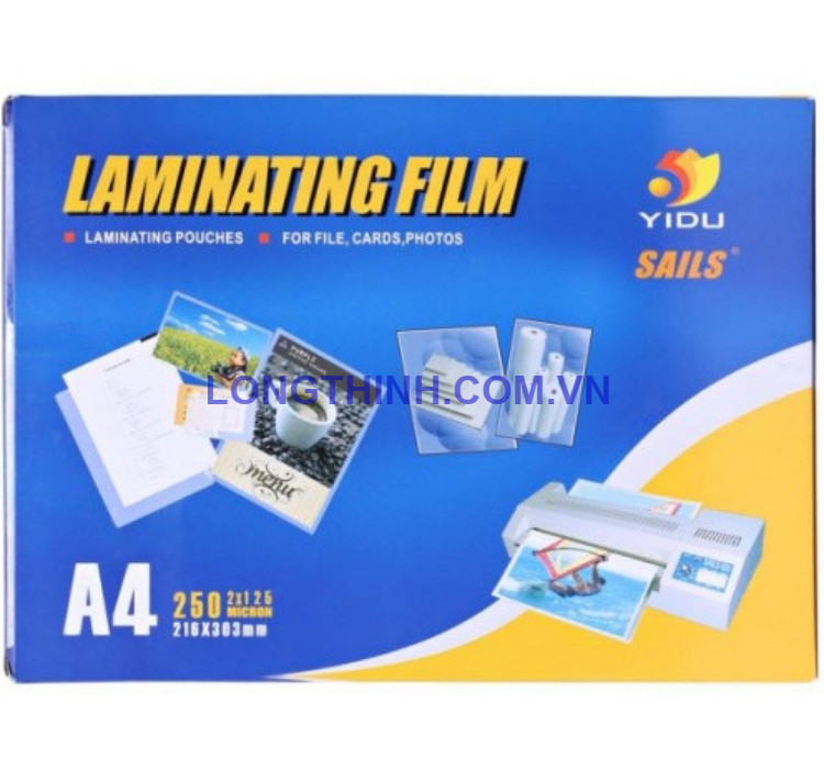 Nhựa ép plastic A4 -125 mic /100 tờ Yidu (Laminating Film) 0
