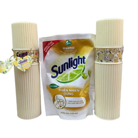 Combo chăm sóc nhà cửa Xịt phòng + Nước rửa chén