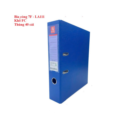 Bìa còng 7cm khổ F4 xanh dương