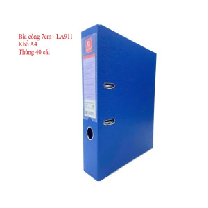 Bìa còng 7cm khổ A4 xanh dương