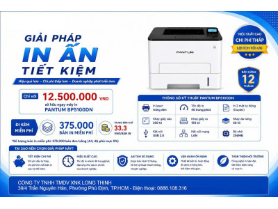 Giải pháp in ấn tiết kiệm với Pantum BP5100DN
